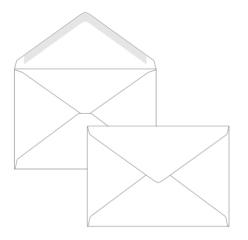 Конверт С4 OBERPOST, декстрин, треугольный клапан в точку