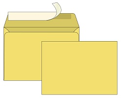 Конверт крафт С6, стрип
