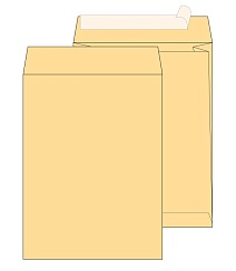 Почтовый пакет с боковым расширением LARGEPACK Е4 (300x400 мм), стрип крафт