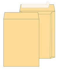 Почтовый пакет объемный EXTRAPACK Е4 (300x400x40 мм), стрип крафт