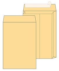 Почтовый пакет объемный EXTRAPACK В4 (250x353x40 мм), стрип крафт